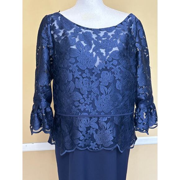 JS Collection navy Mother of the Bride dress, long, 14, classic, elegant - Picture 4 of 7